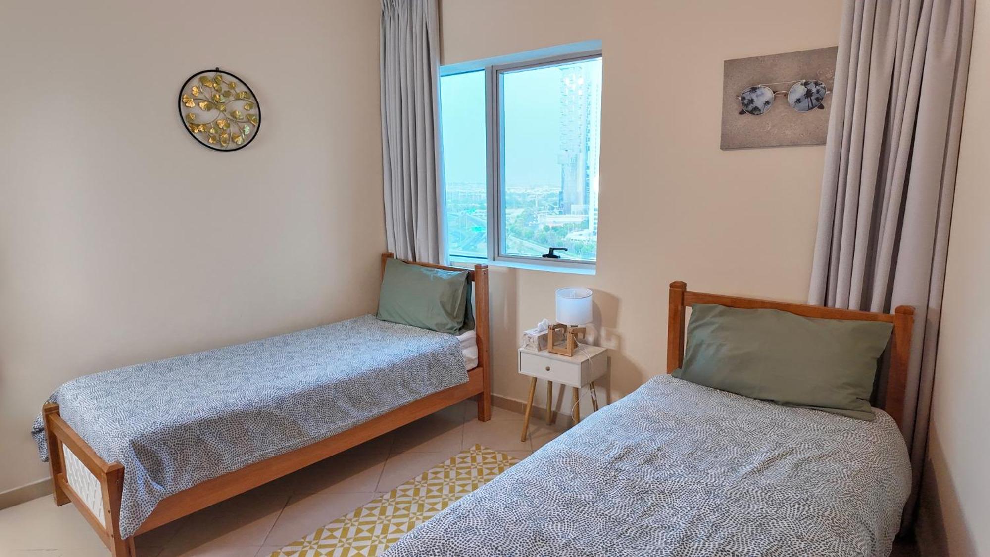 Spacious 2 Bed Apt At Marina High Floor Dubai Exterior foto