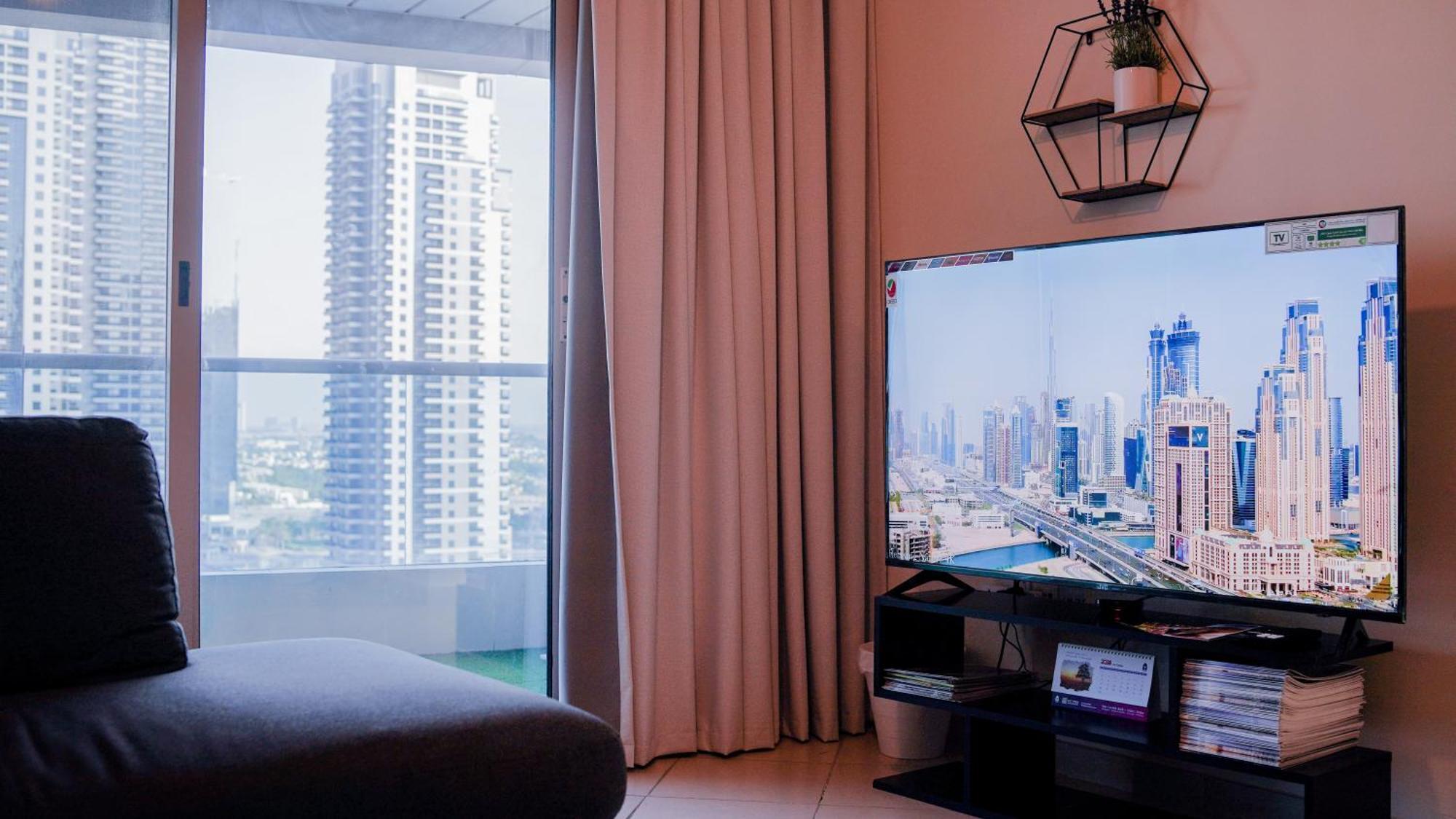 Spacious 2 Bed Apt At Marina High Floor Dubai Exterior foto