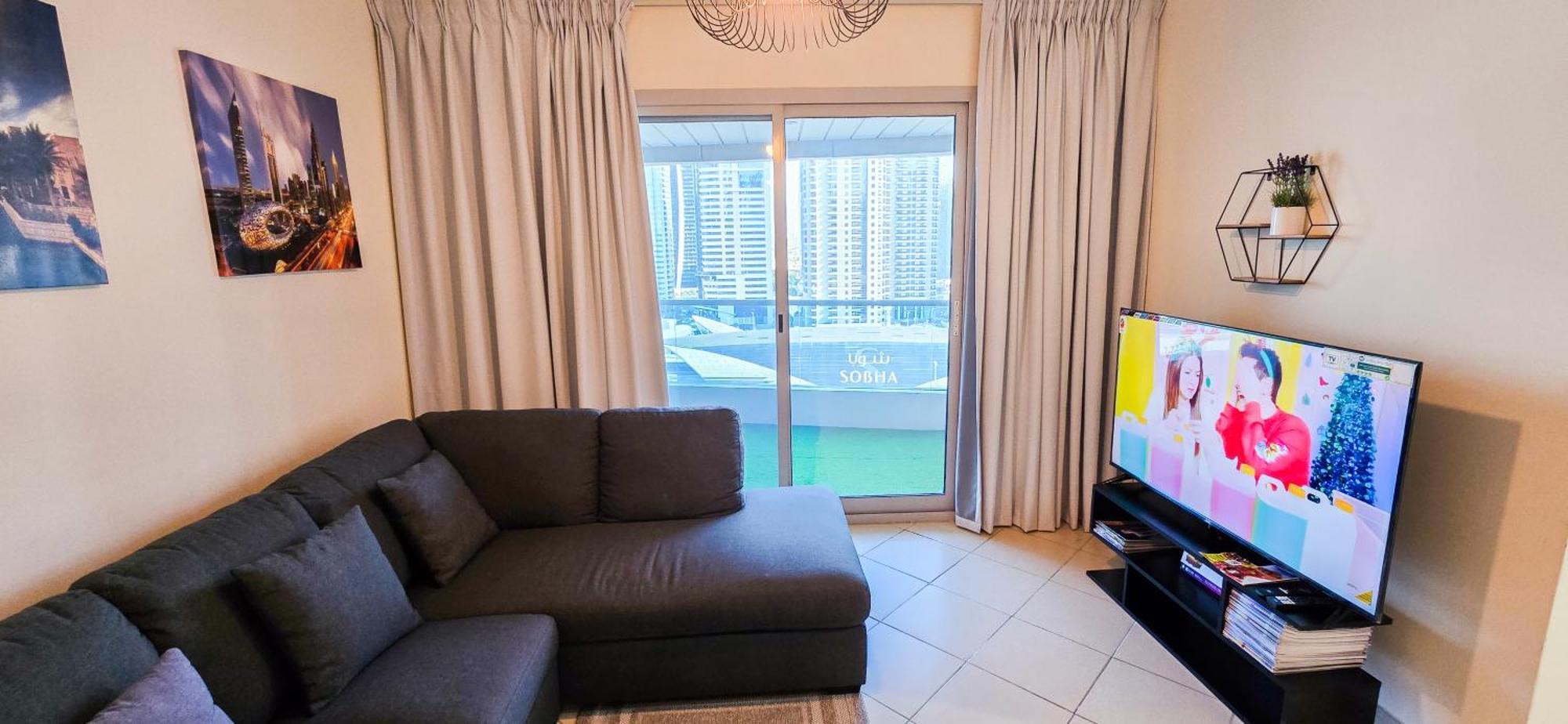 Spacious 2 Bed Apt At Marina High Floor Dubai Exterior foto