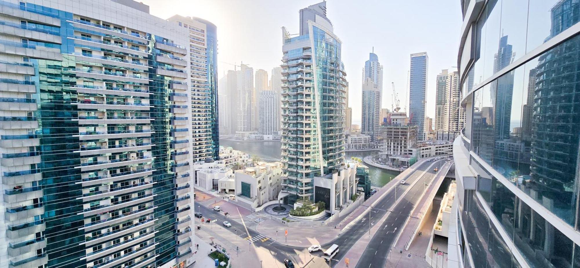 Spacious 2 Bed Apt At Marina High Floor Dubai Exterior foto