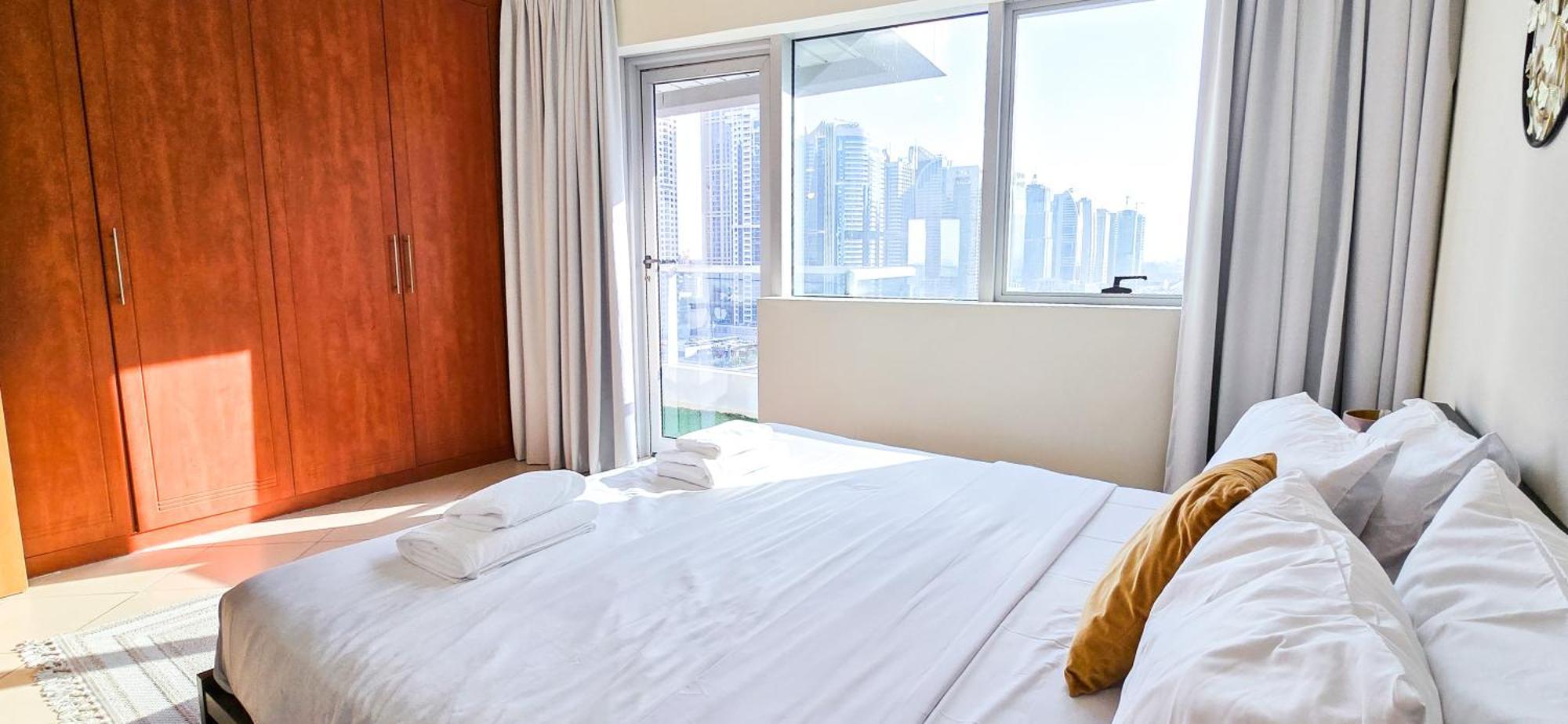Spacious 2 Bed Apt At Marina High Floor Dubai Exterior foto