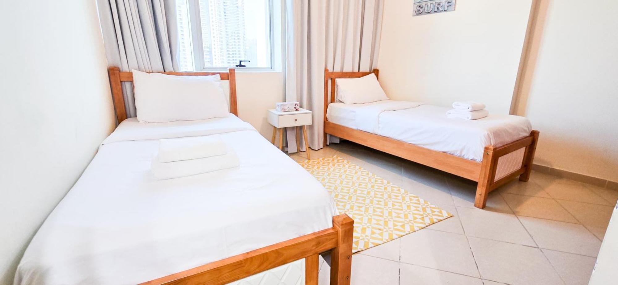 Spacious 2 Bed Apt At Marina High Floor Dubai Exterior foto