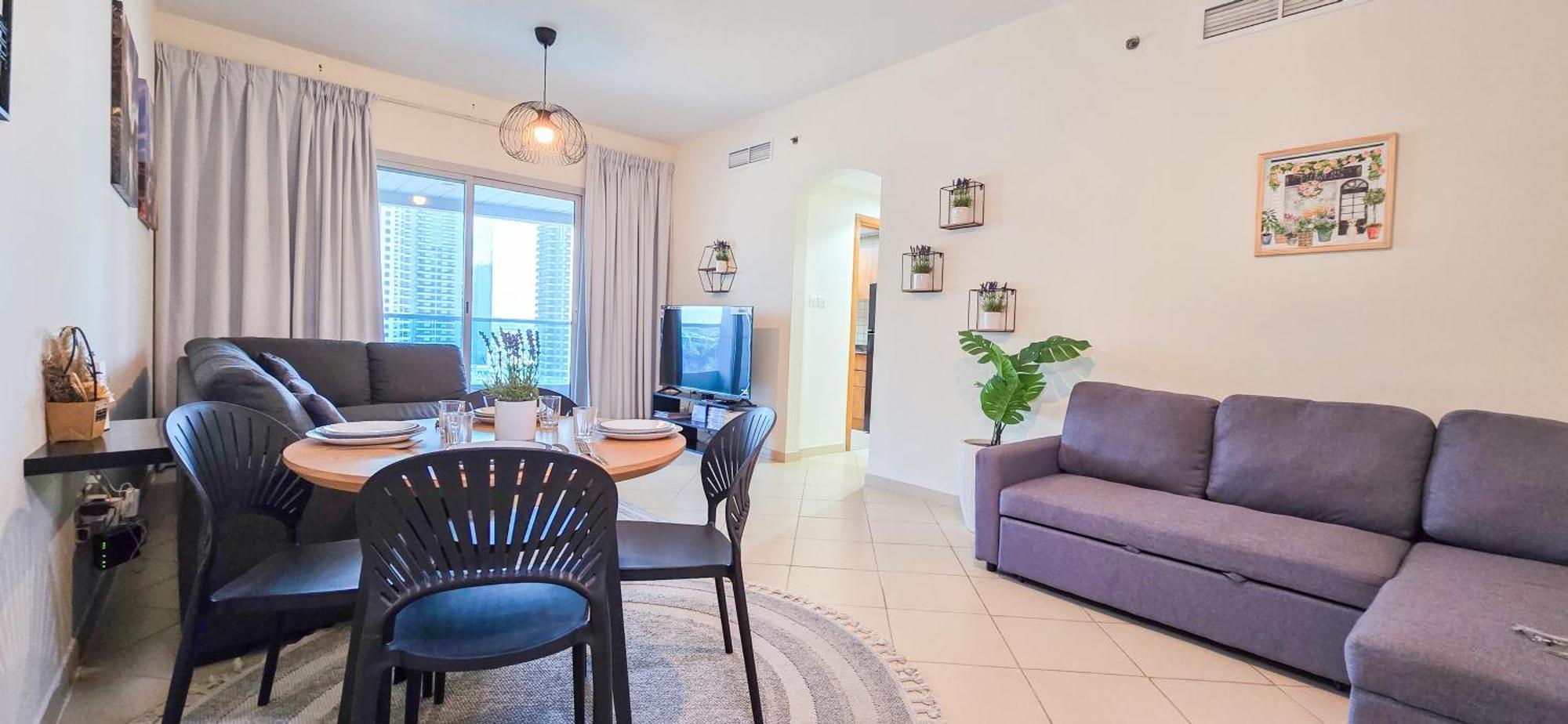Spacious 2 Bed Apt At Marina High Floor Dubai Exterior foto